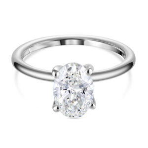 טבעת אירוסין בחיתוך אובל