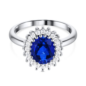 טבעת דיאנה משובצת ספיר