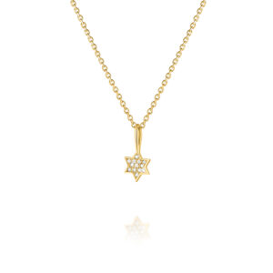 שרשרת מגן דוד משובצת יהלומים
